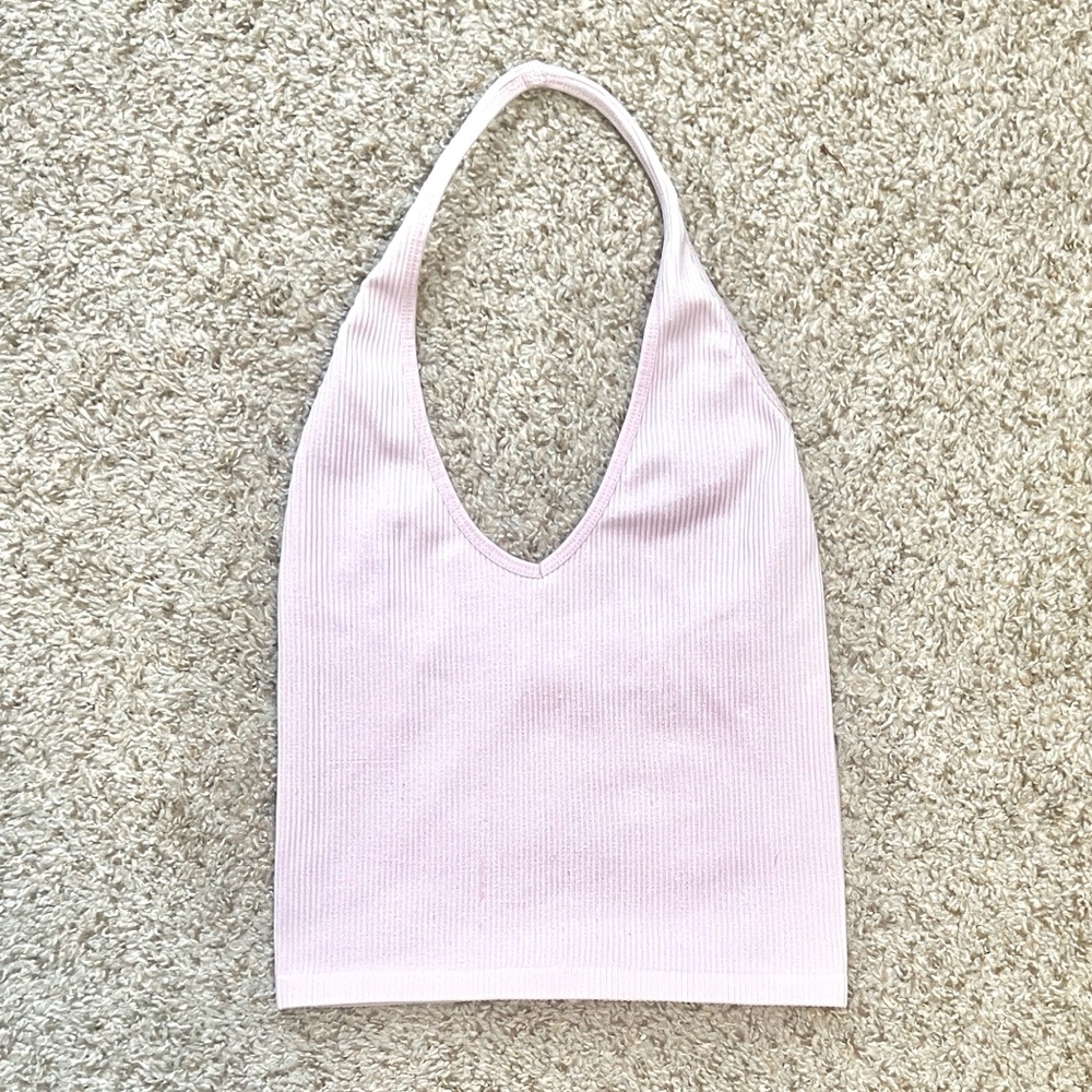 Out From Under Jackie Seamless Ribbed Cropped Halter